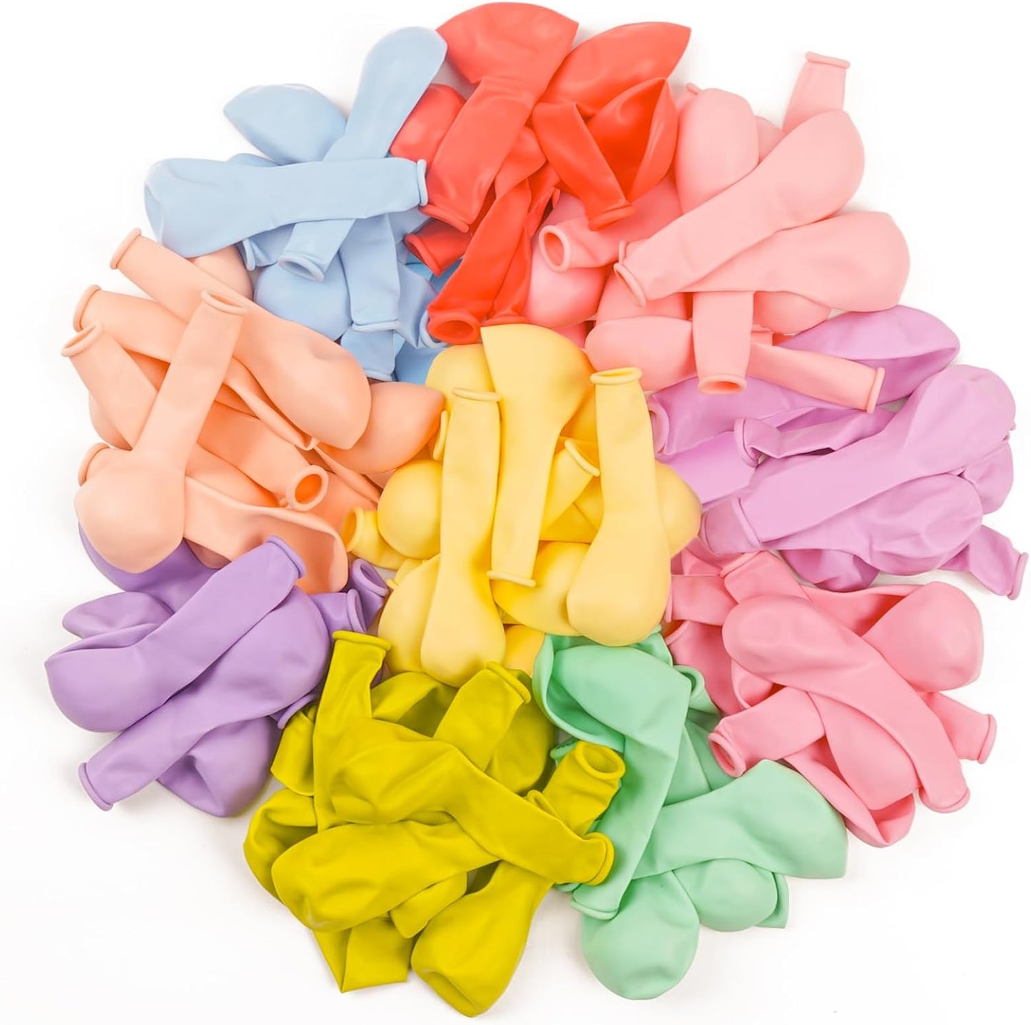 PartyWoo Pastel Balloons 100pcs 5 Inch Pastel Rainbow Latex Balloons for Baby Shower Gender Reveal Engagement Bachelorette Easter Bridal Shower Anniversary Retirement Birthday Party Decorations