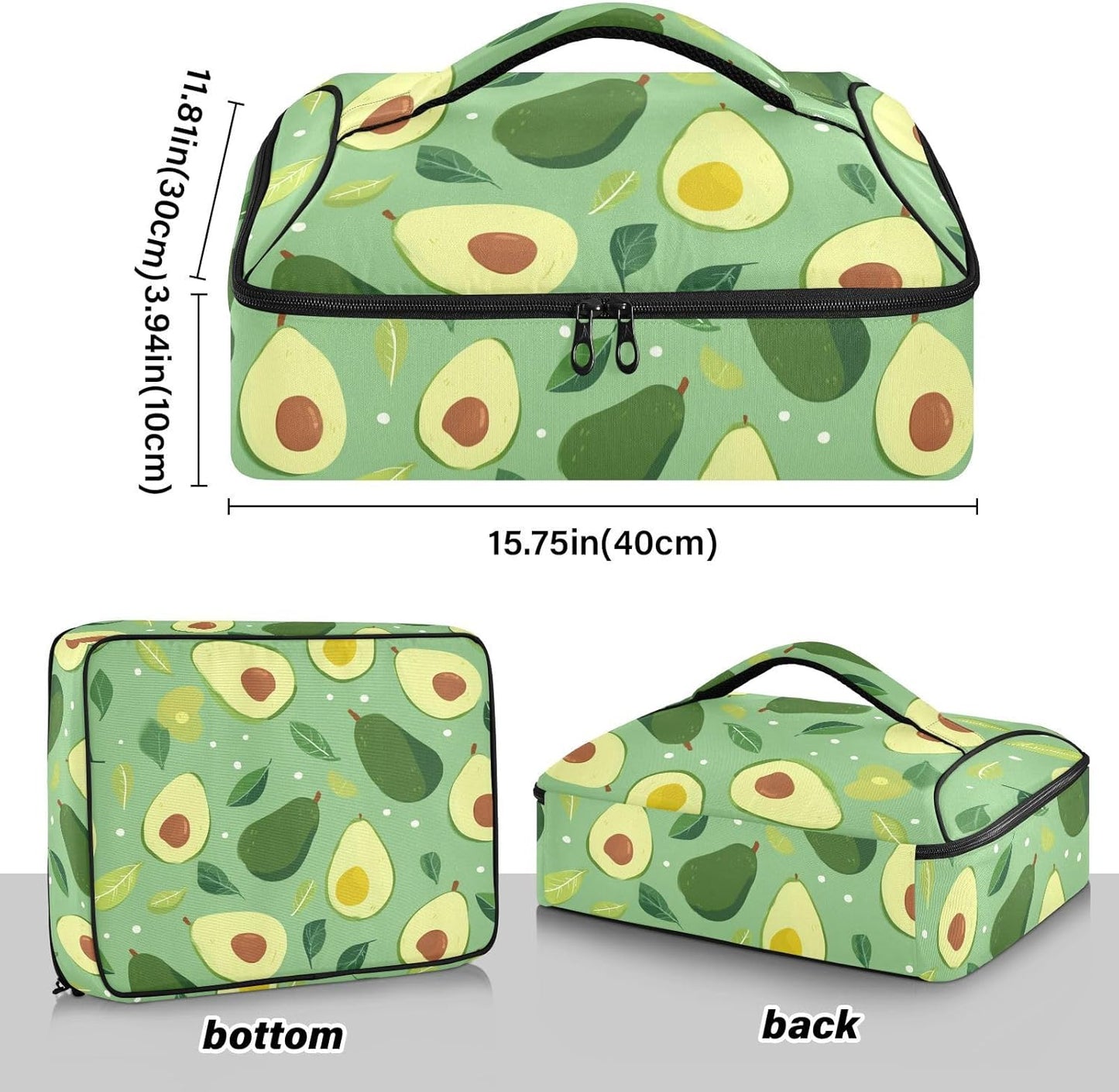 Casserole Carriers for Hot or Cold Food Reusable Casserole Dish Carrier Insulated Thermal Large Capacity Durable Perfect for Party Camping Family Gatherings Yellow Fish