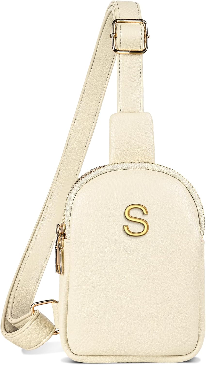 Birthday Gifts for Daughter Granddaughter, Personalized Crossbody Bags with Initial Letters, Teen Girl Gifts Trendy Stuff, Mini Lightweight Sling Purse, Gift for Her, Gift for Teen Girls