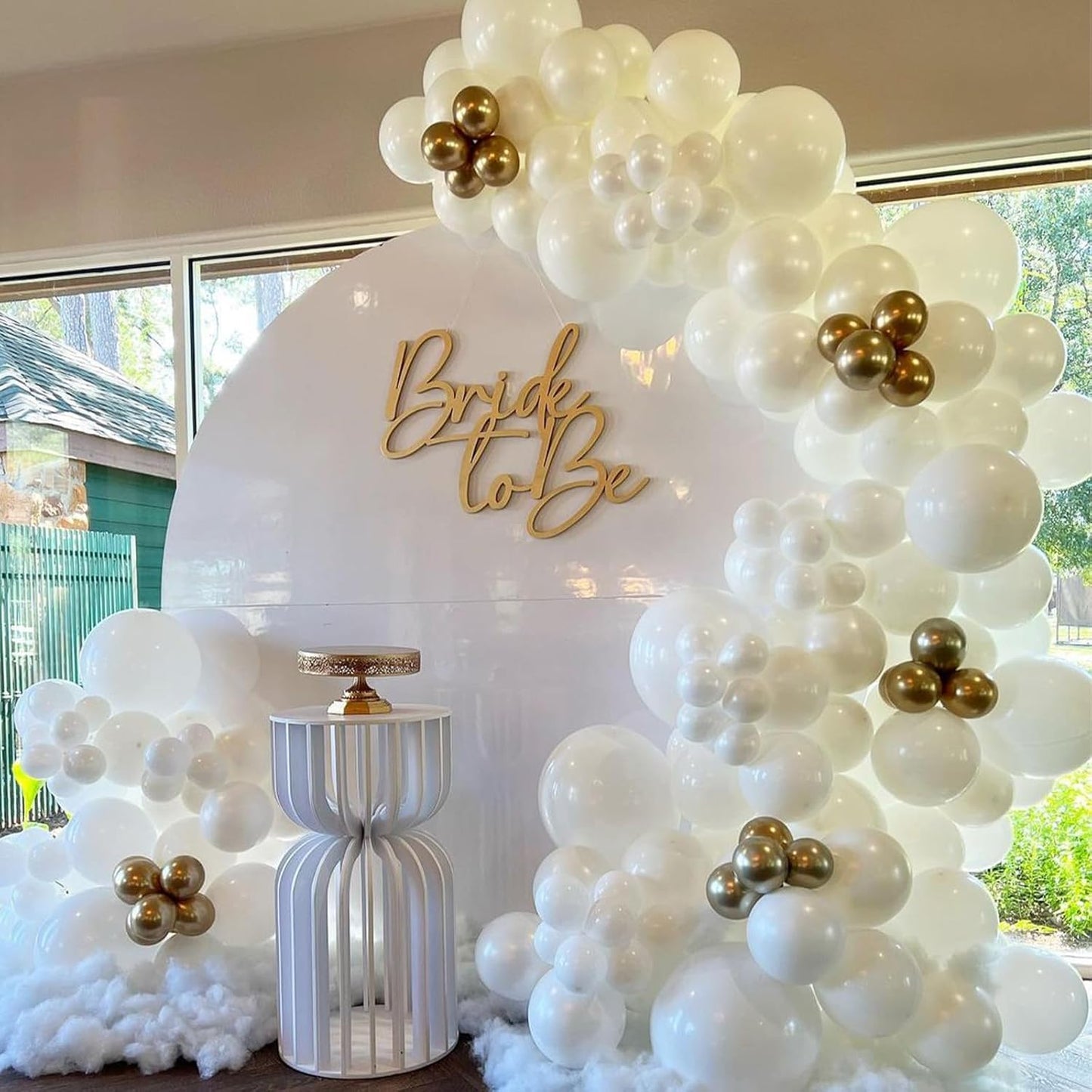 White Balloons 12 Inch, 50Pcs Matte Latex for Arch Party Helium Decorations - Birthday, Wedding, Baby Shower, Graduation, Anniversary
