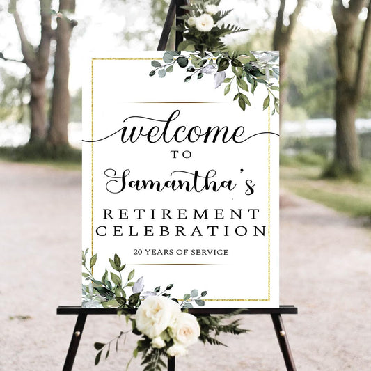 Personalized Retirement Yard Sign, Retirement Celebration Welcome Sign, Retirement Party Sign, Retirement Decorations, Retirement Outdoor Sign, Retirement Home Decor, Retirement Celebration Sign #21