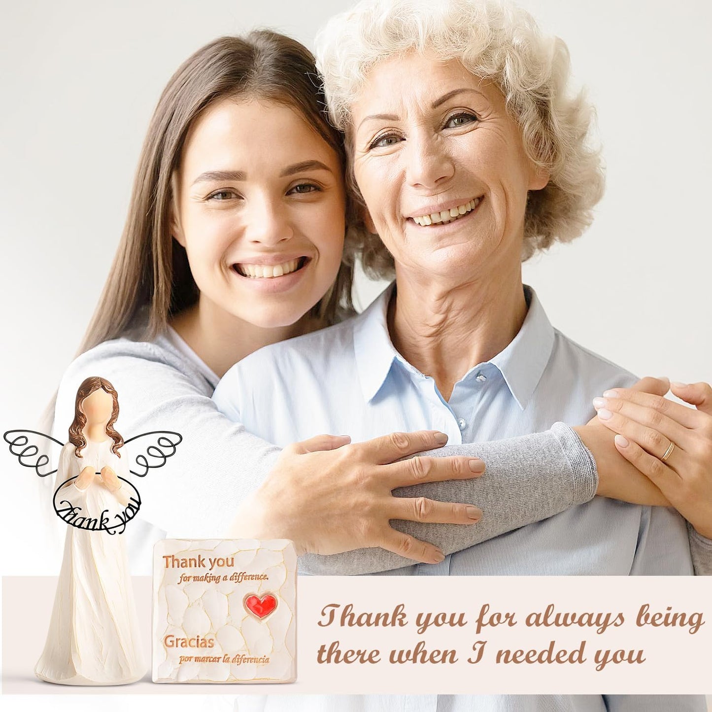 Thank You Gift Retirement Gift - Thank You Angel Figurines Gifts for Coworkers Doctor Female Retirement Gift for Woman Retirement Party Decorations Appreciation Gifts for Teacher