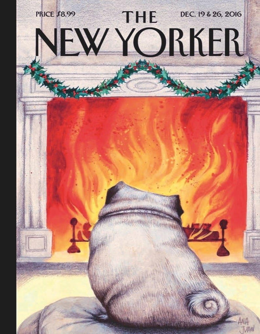 New York Puzzle Company - New Yorker Yule Dog Mini - 100 Piece Jigsaw Puzzle for Family Game Nights by Ana Juan