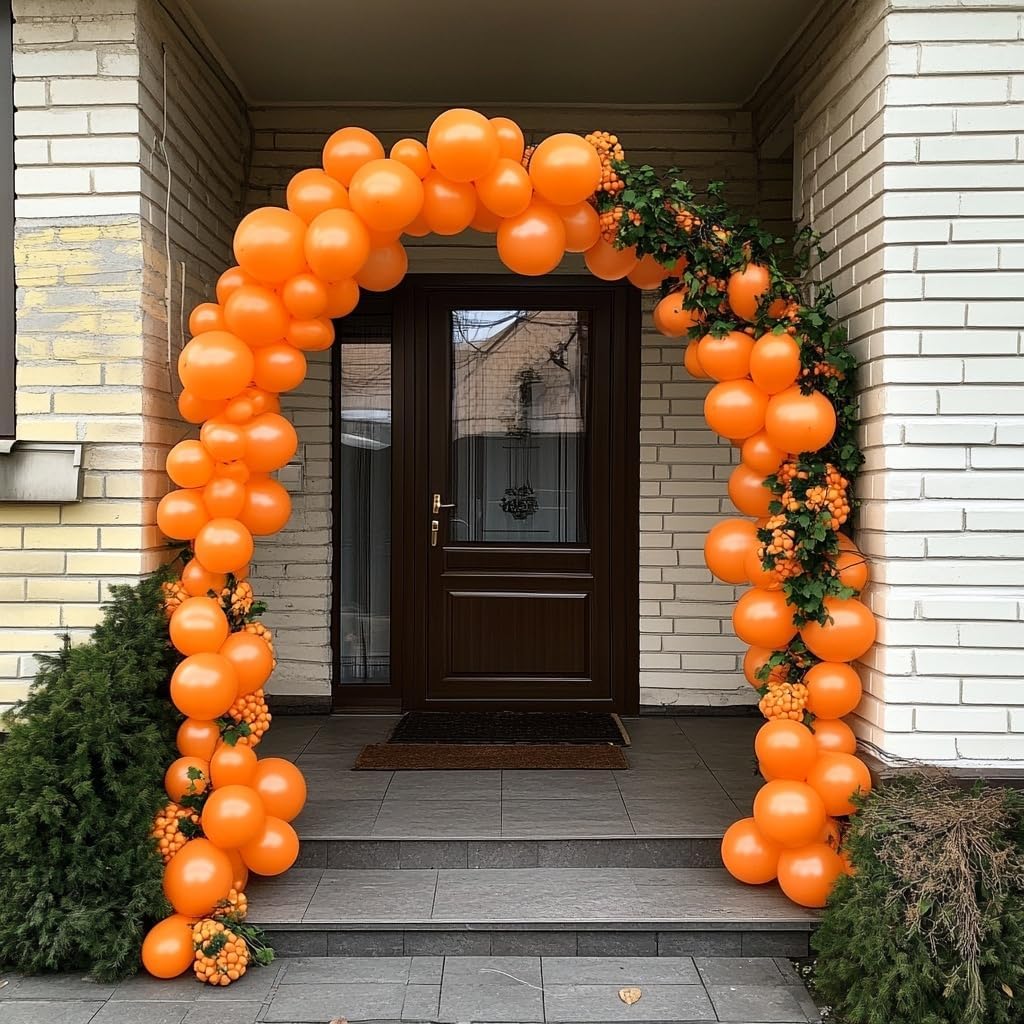 Orange Balloons, 60 PCS Orange Balloons 12 Inch Latex Balloon for Birthday Party Decoration, Wedding, Baby Shower, Anniversary, Summer Party Decoration and Balloon Garland