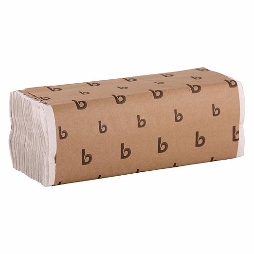 Boardwalk C-Fold Disposable Bathroom Paper Hand Towels, 1-Ply, 11.44 x 10, 200 Sheets/Pack, 12 Packs/Carton, White