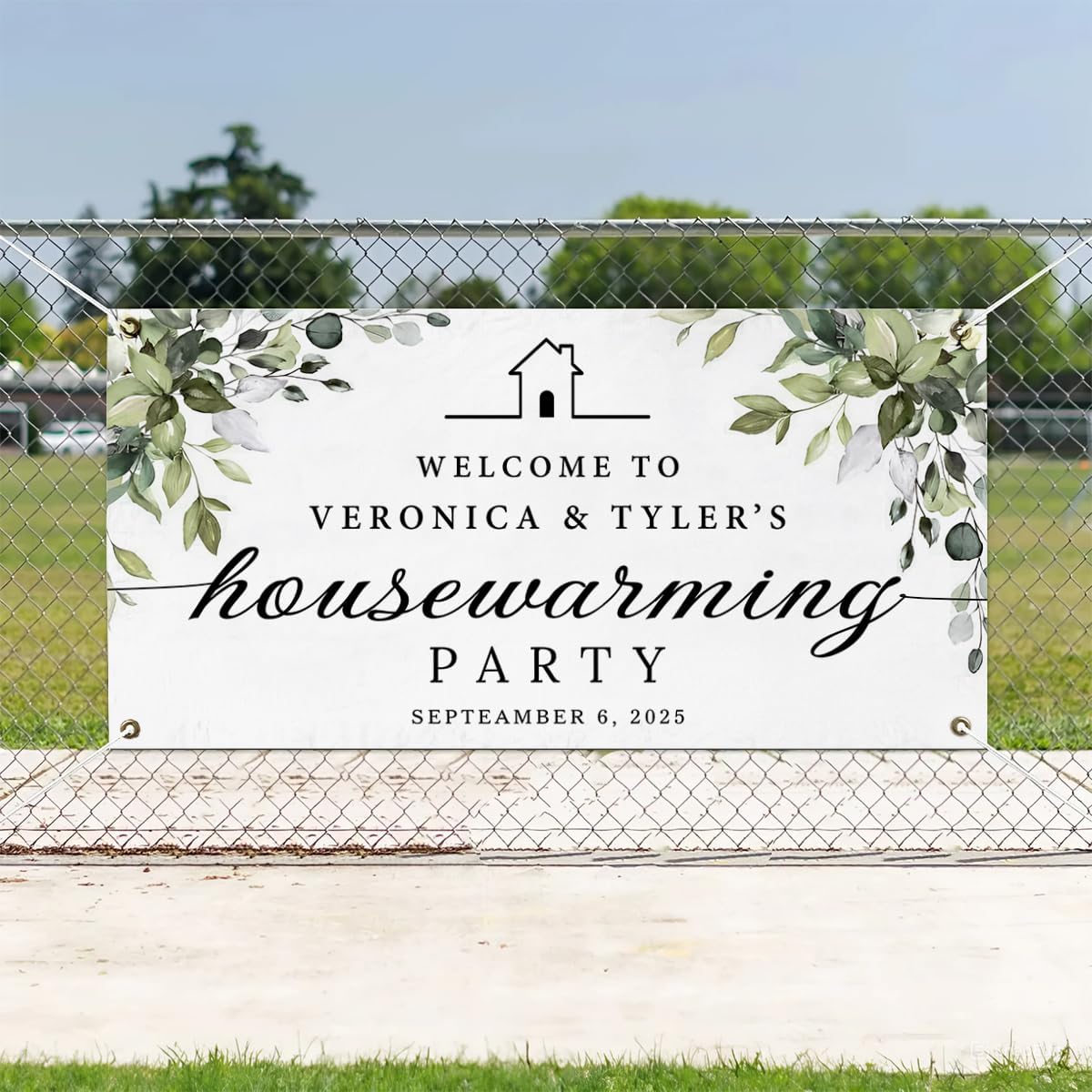 Personalized Housewarming Party Welcome Banner Decorations Double Sided Printing And Various Sizes #9