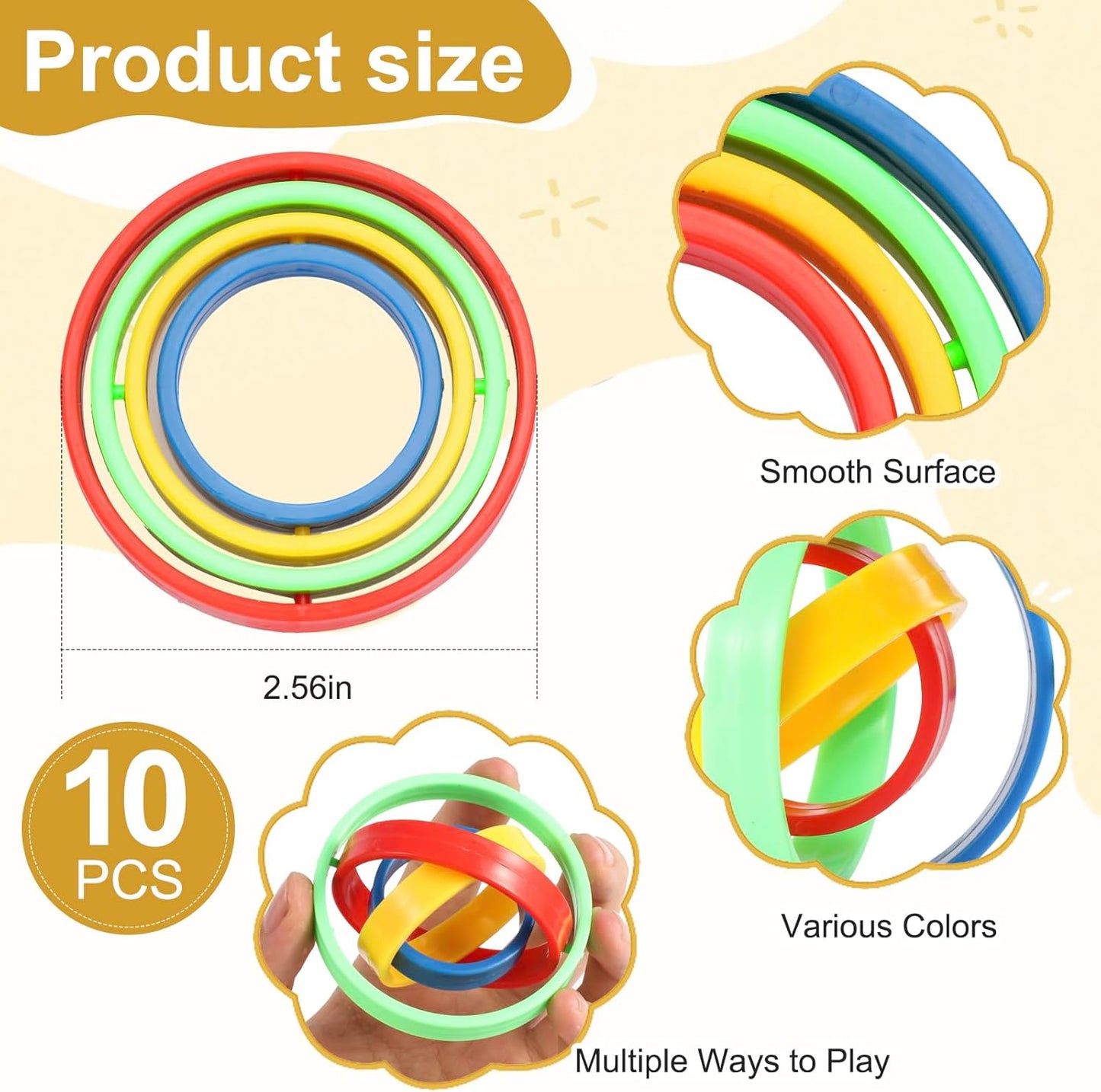 10Pcs Fidget Spinners Toys for Kids Adult, Fidget Toys Bulk for Party Favors Goodie Bag Stuffers, Sensory Anxiety Toys Stress Relief for Treasure Box Classroom Prizes Pinata Stuffers