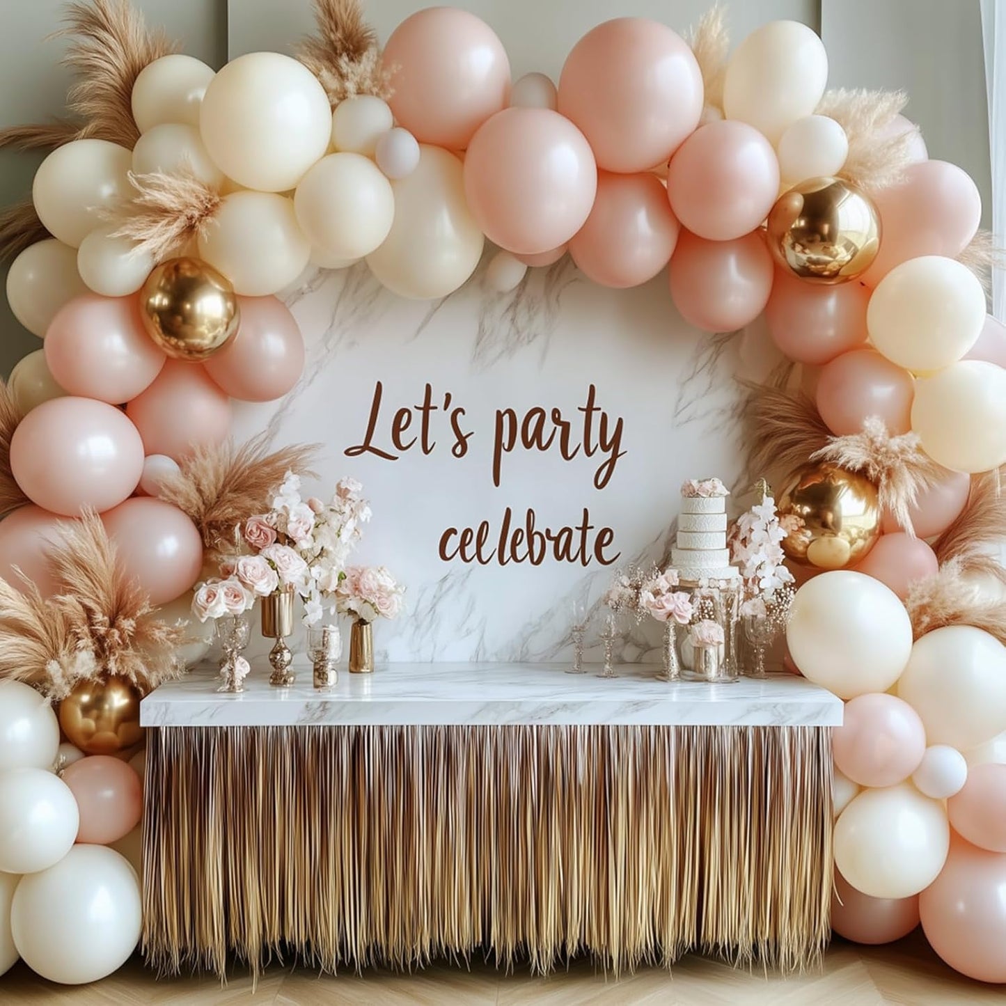 RUBFAC 129pcs Ivory white Balloons Different Sizes 18 12 10 5 Inch Latex Balloon Garland Arch for Party Decoration Birthday Gender Reveal Wedding Anniversary Baby Shower Party Supplies