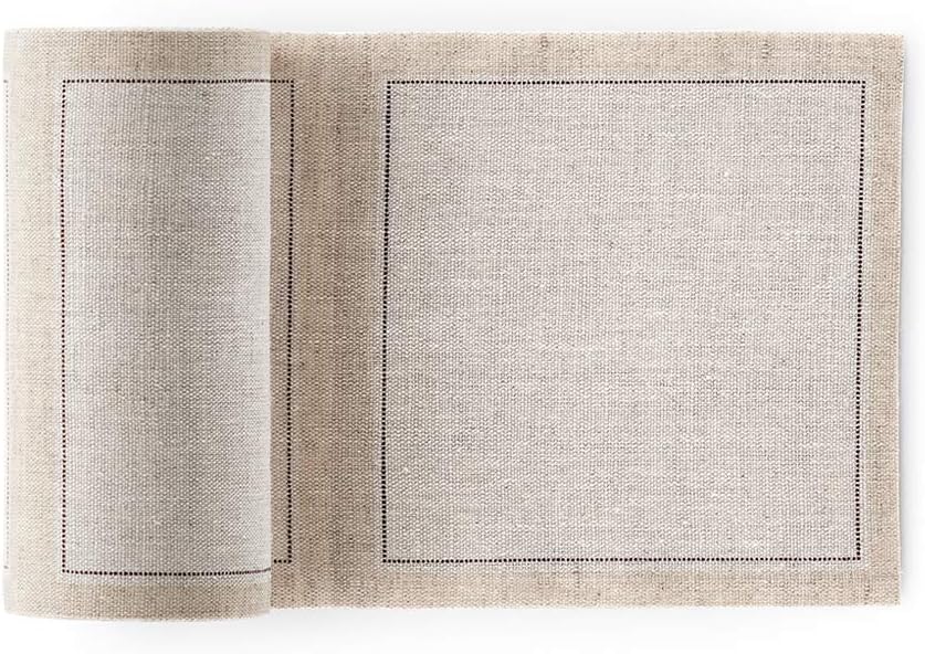 MY DRAP Linen Cocktail Napkins, Natural, 50 Units