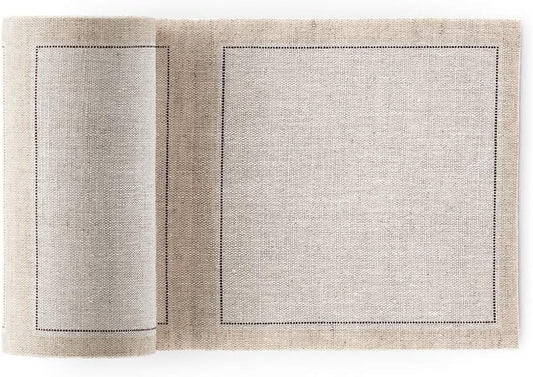 MY DRAP Linen Cocktail Napkins, Natural, 50 Units