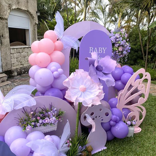 Pink and Purple Party Balloons, 50Pcs 12 Inch Purple Pink Balloons, Metallic Pink Purple Latex Balloons Birthday Party Balloons for Birthday Wedding Bridal Shower Party Decorations