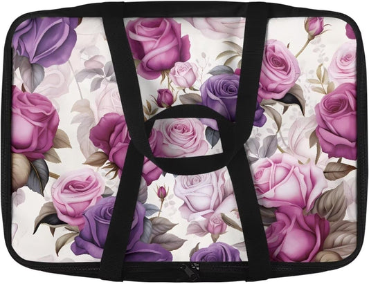 Purple Rose Insulated Casserole Thermal Bags for Hot or Cold Food with Heat Resistant Lining Zip Food Carrier Fits 11 x 15 or 9 x 13 Baking Dish