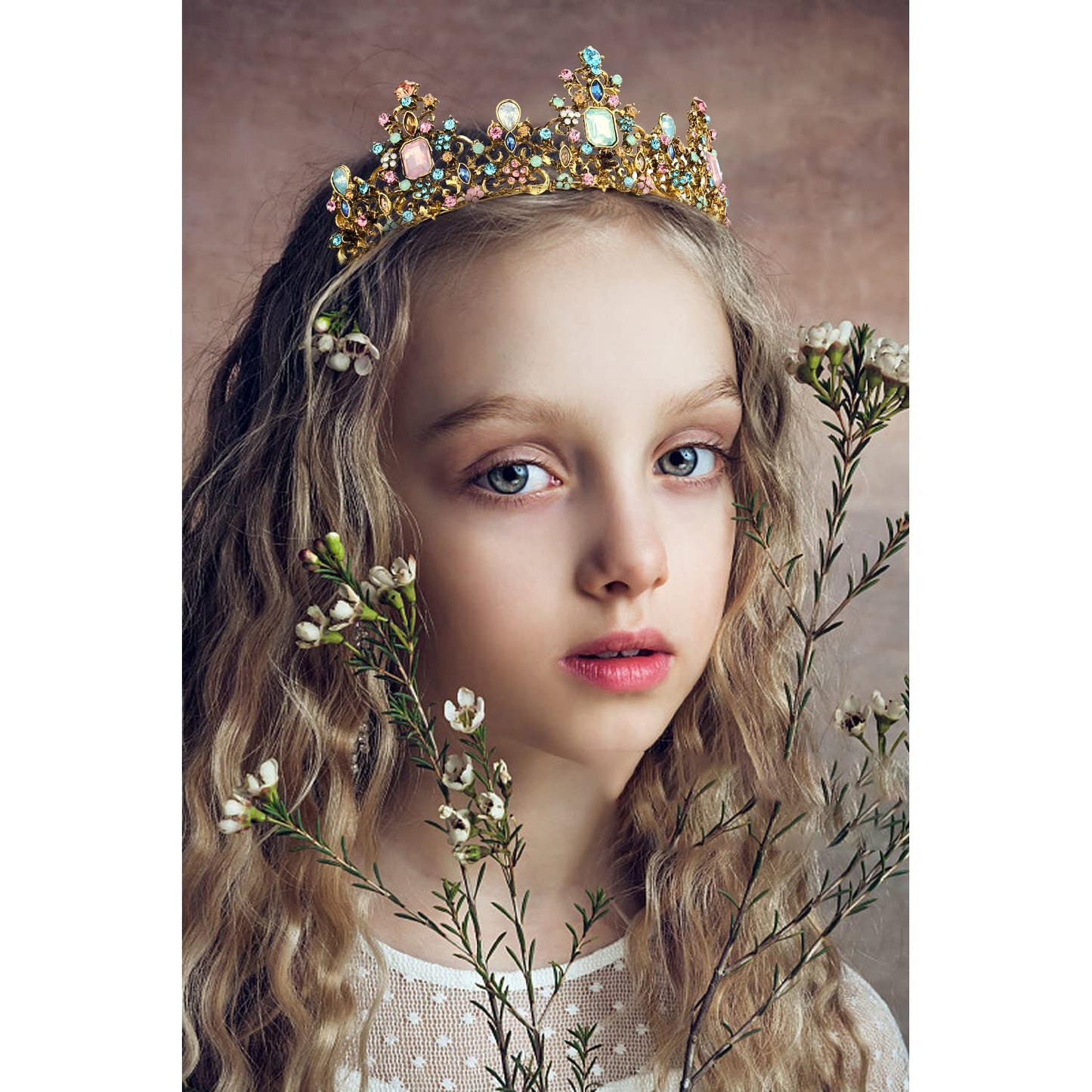 Didder Baroque Vintage Crowns and Tiaras - Royal Princess Crowns for Girls and Women - Wedding, Halloween, Christmas, Prom, Birthday and Party
