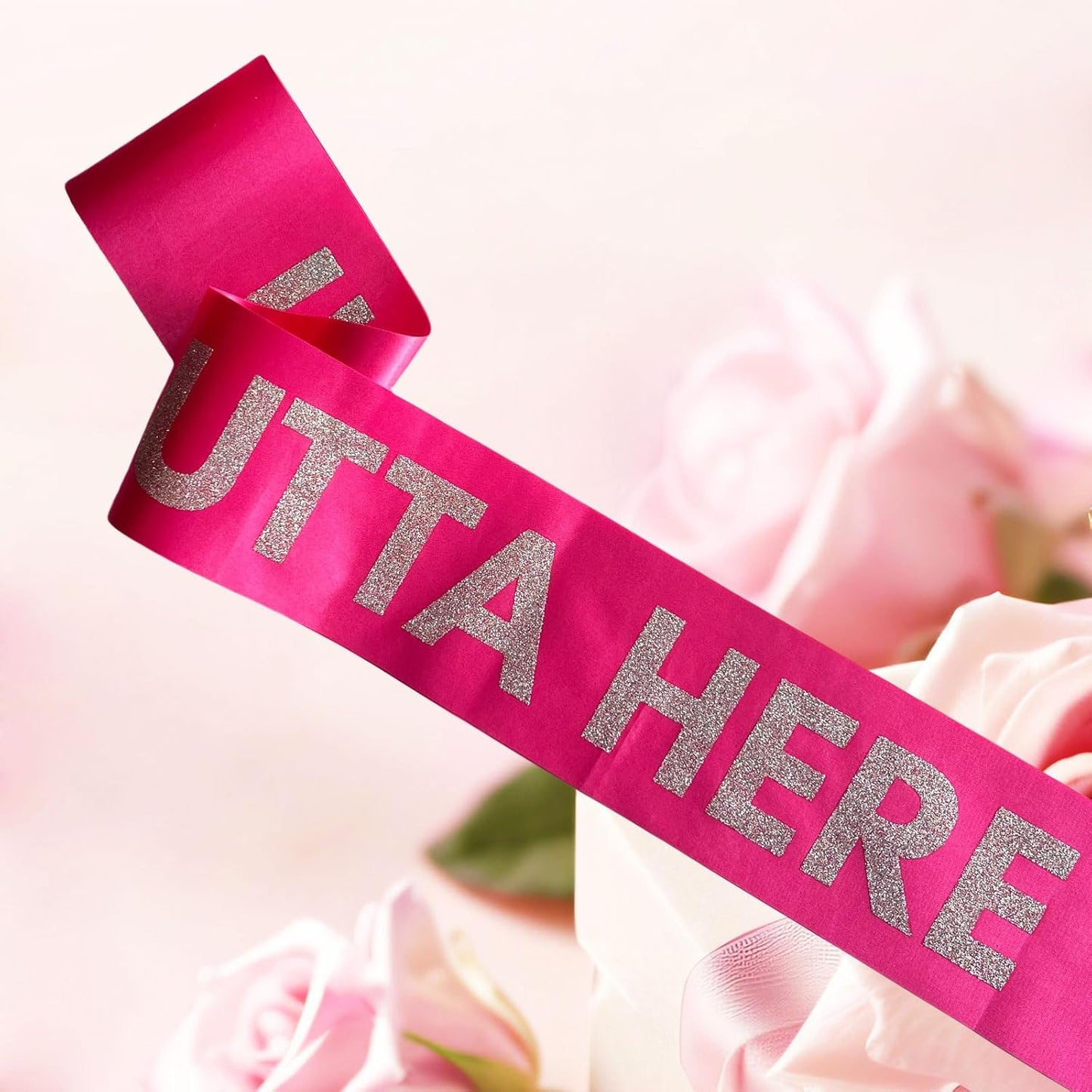 Going Away Divorce or Retirement Sash I'm Outta Here Sash Finally Graduated Decorations Class of 2026 Gifts Congrats Grad Graduation Party Supplies,Hot Pink