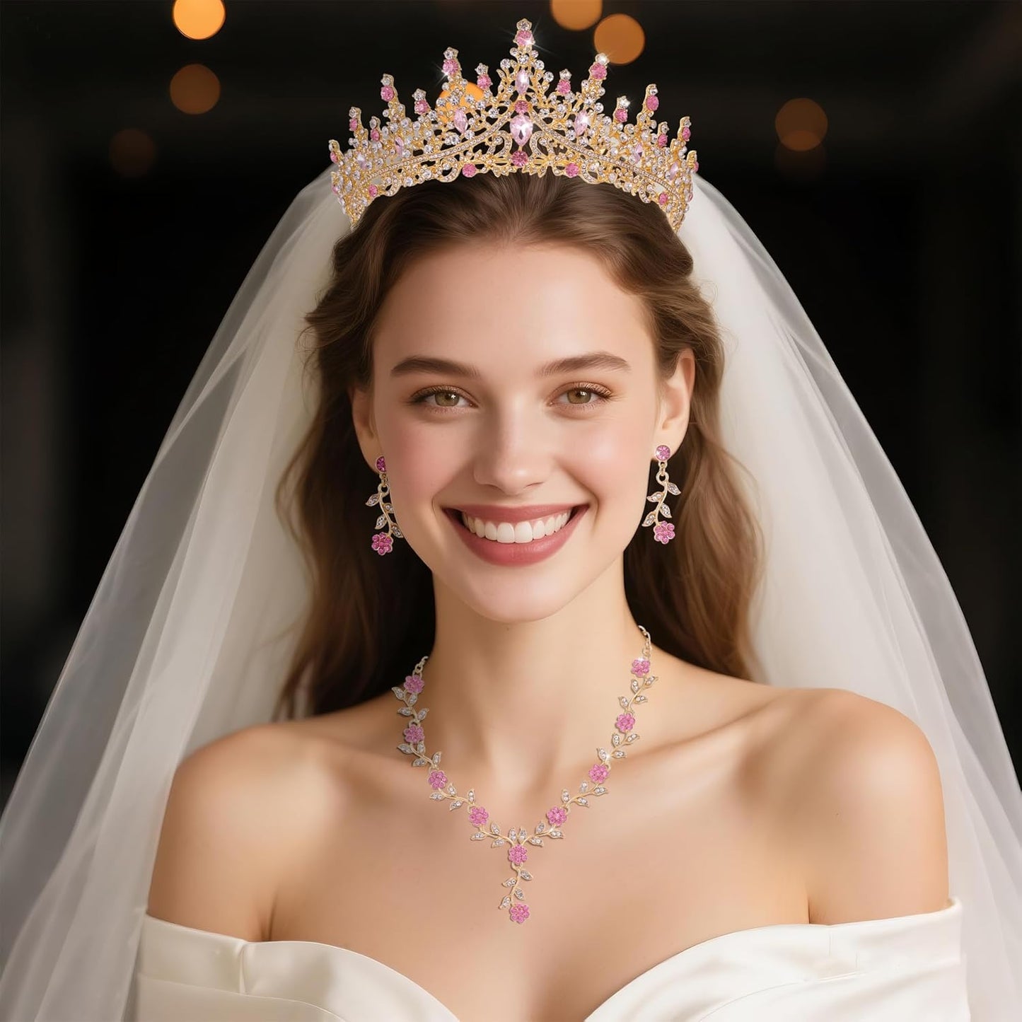 Kamirola Crystal Crowns and Tiaras Headband for Girl or Women Birthday Party Wedding Prom Bridal Halloween Christmas （TR19）