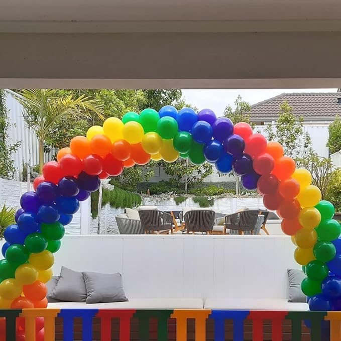 KBZVNAF Rainbow Balloons Latex Party Balloons - 50 Pack 12 inch Helium Assorted Bright Balloons for Wedding Baby Shower Birthday Party Decorations