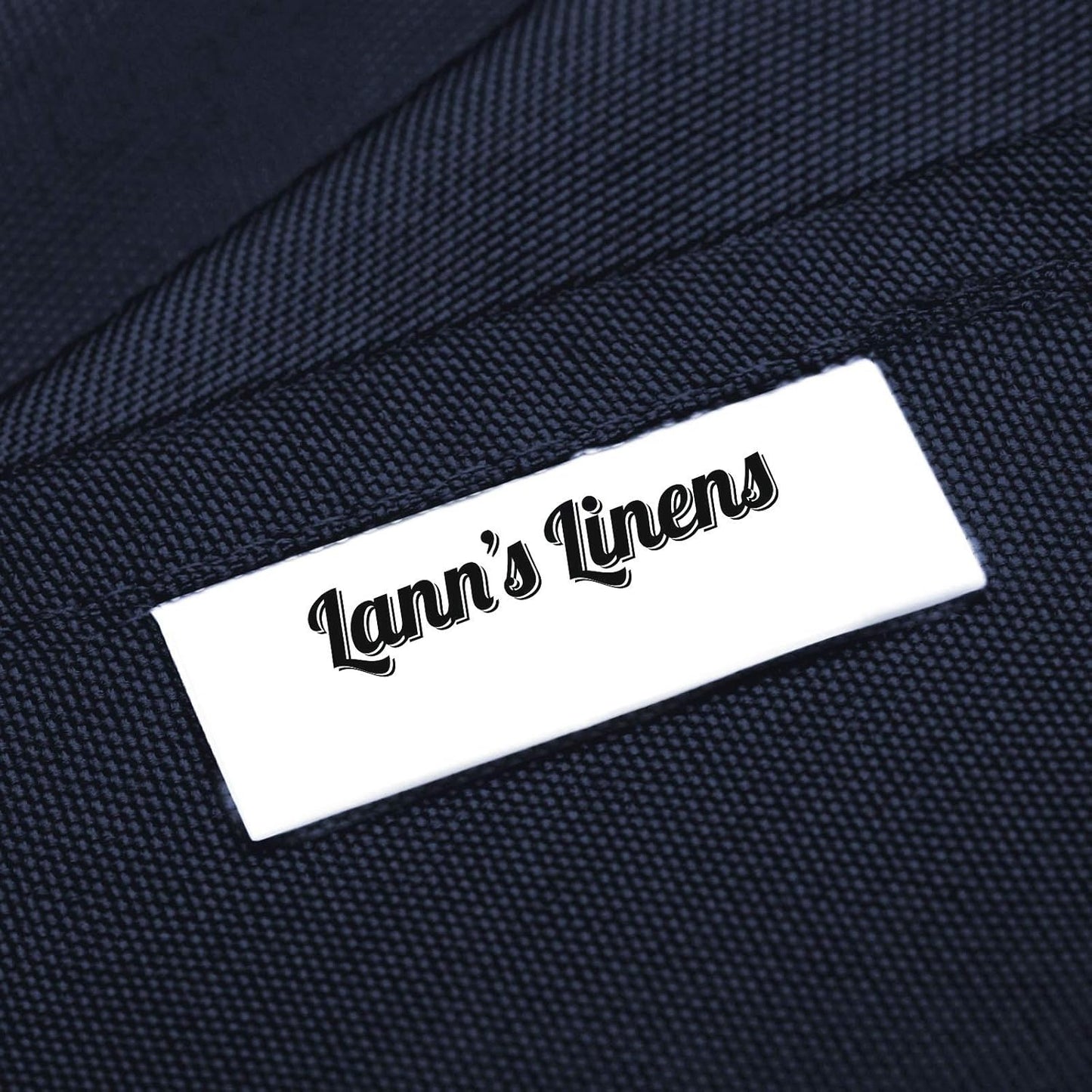 Lann's Linens - 132" Round Premium Tablecloth for Wedding/Banquet/Restaurant - Polyester Fabric Table Cloth - Navy Blue