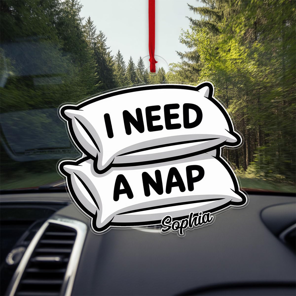 Personalized I Need A Nap Ornament Acrylic Ornament – Personalized Christmas Tree Decoration, Custom Holiday Keepsake Gift, Unique Hanging Collectible for Seasonal Home Décor