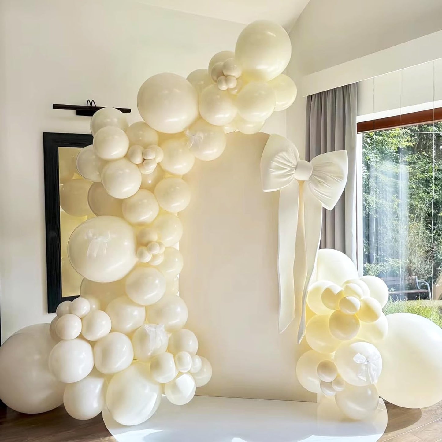 Ivory White Balloons - Ivory White Balloons Different Sizes 18 12 10 5 Inches, Whites Balloon Garland Arch for Safari Party Birthday Baby Shower Bridal Shower Neutral Decorations(IvoryWhite)