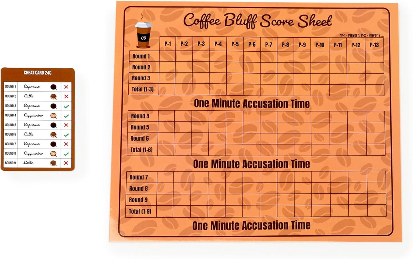 Coffee Bluff, Friends and Family game night companion, Card Games for Adults, party games, Family Board Games for Kids and Adults, Adult Games for Game Night, Brain games for adults, Family games
