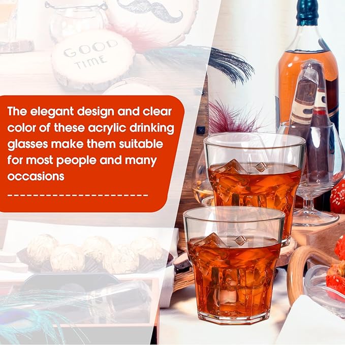 Tioncy 50 Pcs Acrylic Drinking Glasses 4.5 oz Small Whiskey Glass Clear Shot Glasses Bulk Unbreakable Stackable Mixed Drinkware Mini Beer Mug for Oktoberfest Drinking Bars Wine Vodka