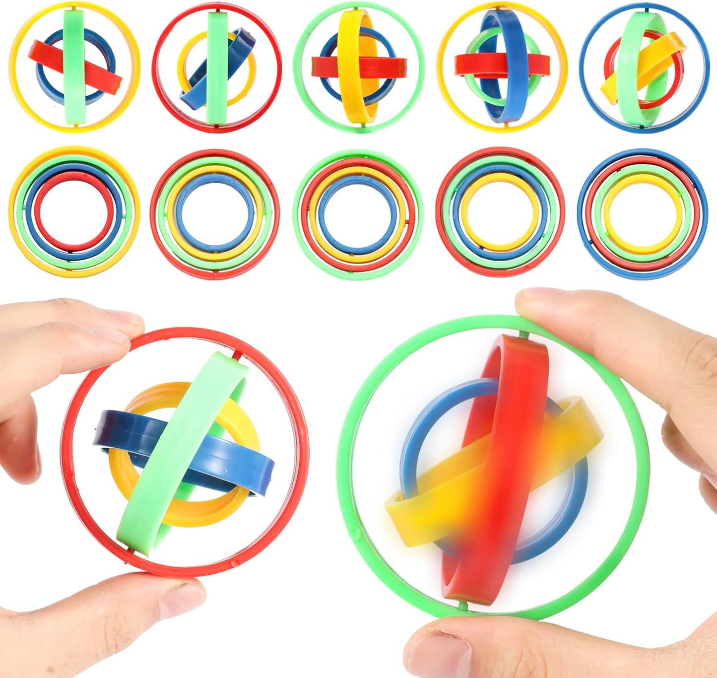 10Pcs Fidget Spinners Toys for Kids Adult, Fidget Toys Bulk for Party Favors Goodie Bag Stuffers, Sensory Anxiety Toys Stress Relief for Treasure Box Classroom Prizes Pinata Stuffers