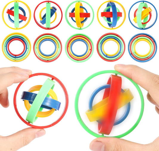 10Pcs Fidget Spinners Toys for Kids Adult, Fidget Toys Bulk for Party Favors Goodie Bag Stuffers, Sensory Anxiety Toys Stress Relief for Treasure Box Classroom Prizes Pinata Stuffers