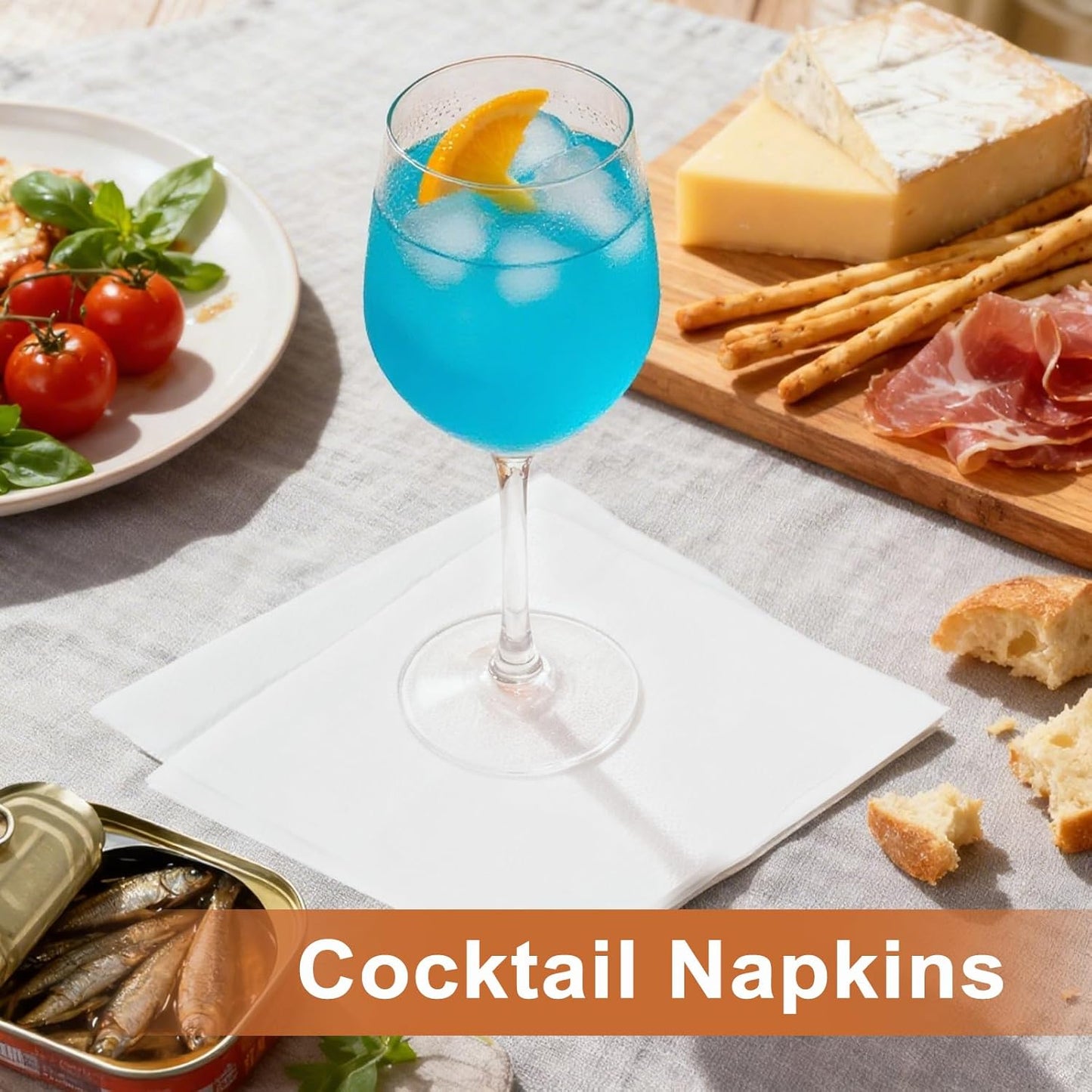 1600 Count Disposable Cocktail Napkins, 1-Ply 5.9 x 5.5 Inch Bulk White Beverage Napkins, Lunch Paper for Party, Wedding, Cafe, Restaurant and Bar