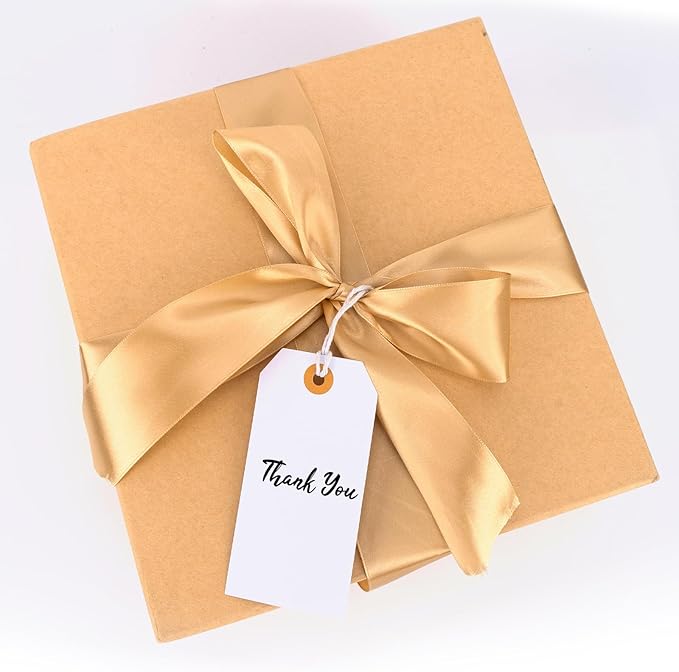 G2PLUS Price Tags with String, 2.4x4.7 in Blank Labeling Tags, White Paper Hang Tag with Reinforced Hole for Shipping, Clothing, Pricing, Marking, Gift Wrapping