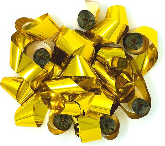 Ultimate Confetti - Gold Metallic Confetti Streamers - 20 Rolls (1" x 30')