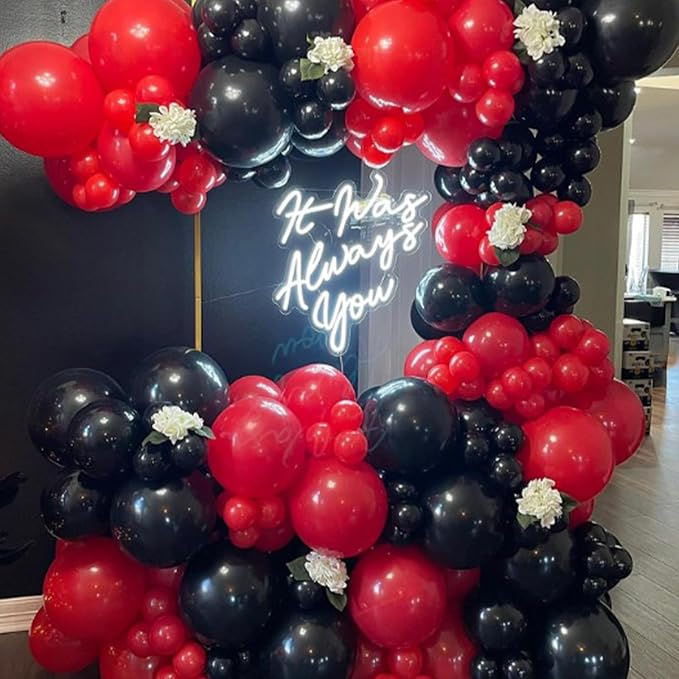 Red Balloons 12 inch, Red Latex Balloons 50pcs Party Balloons for Baby Shower Wedding Valentines Christmas Birthday Party Decorations