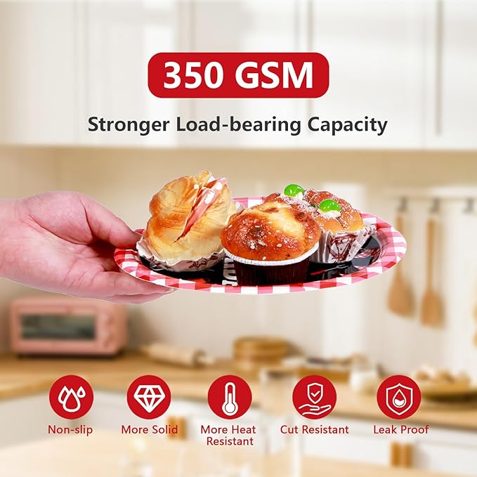 Grencian 200 Pcs BBQ Party Decorations for Birthday Picnic Red and Black Gingham BBQ Baby Shower Plates Supplies Summer Picnic Baby Q Birthday Party Decorations for Summer Barbecue Kids Adults