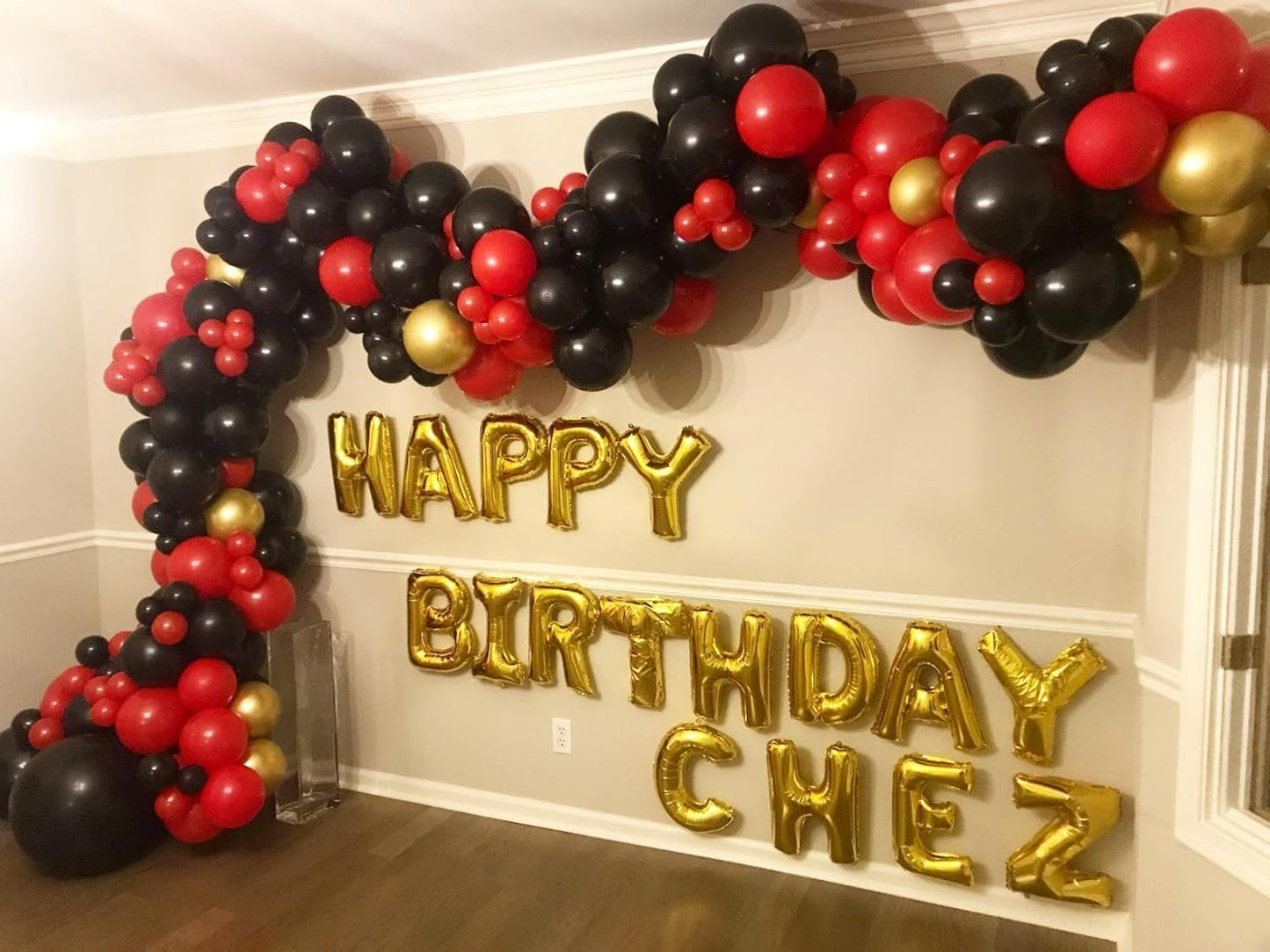 KADBANER Red Yellow Black Balloons,100 Pack 12 Inch Latex Balloons