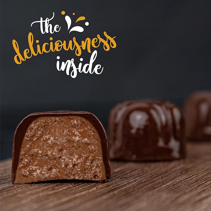 Vegan Chocolate by Astor Chocolate, Dairy Free Chocolate Gift Box, 18 Gourmet Hazelnut Belgian Dessert Truffles Non Daily Kosher