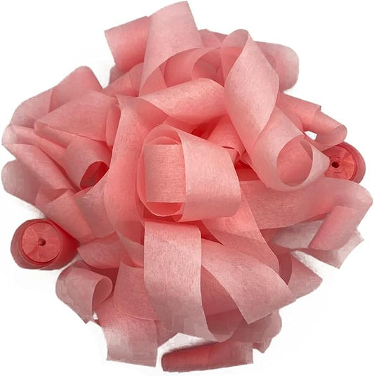 Tissue Paper Streamers in Launcher Sleeve, Baby Pink Color (20 Streamer Rolls per Sleeve)
