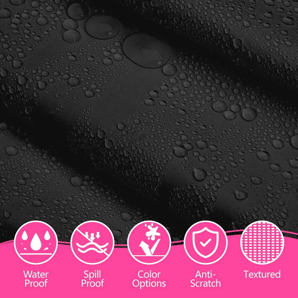 Disposable Plastic Tablecloth Black 54x108 Inch, 5-Pack Waterproof Rectangular Table Cover for Parties, Picnics, Dining Protection