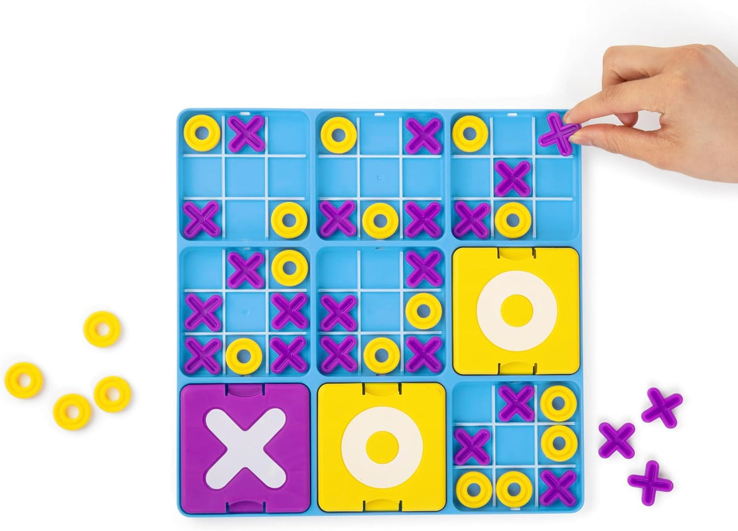 What Do You Meme? Ultimate Tic Tac Toe™ by Relatable, Fun Board Games for Family Gatherings, Great Games for Kids 8+, Includes 1 Board, 41 Mini X's, 40 Mini O's, 5 Large X's, 5 Large O's