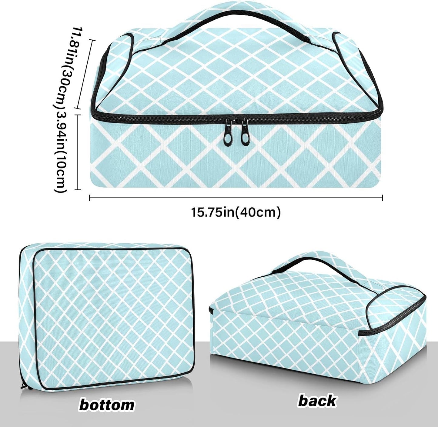 Casserole Carriers for Hot or Cold Food Reusable Casserole Dish Carrier Insulated Thermal Large Capacity Durable Perfect for Party Camping Family Gatherings Yellow Fish