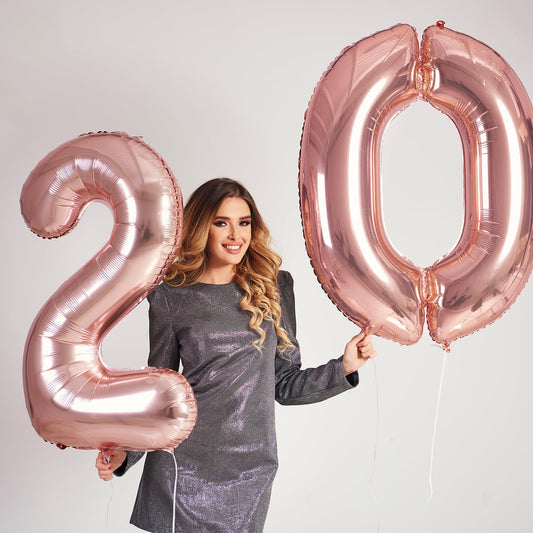 Smlpuame 40 Inch 2025 Balloons Champagne Gold, Large Foil Number Balloons for Happy New Years Festival Celebration Party Supplies Class of 2025 Graduation Decorations