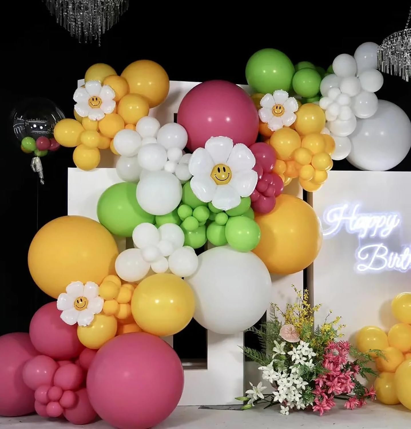 KALOR 18 Inch Lemon Yellow Balloons, 10 Pcs Lemon Yellow Matte Latex Balloons Big Round Balloons for Wedding, Baby Shower, Birthday Party and Event Decoration