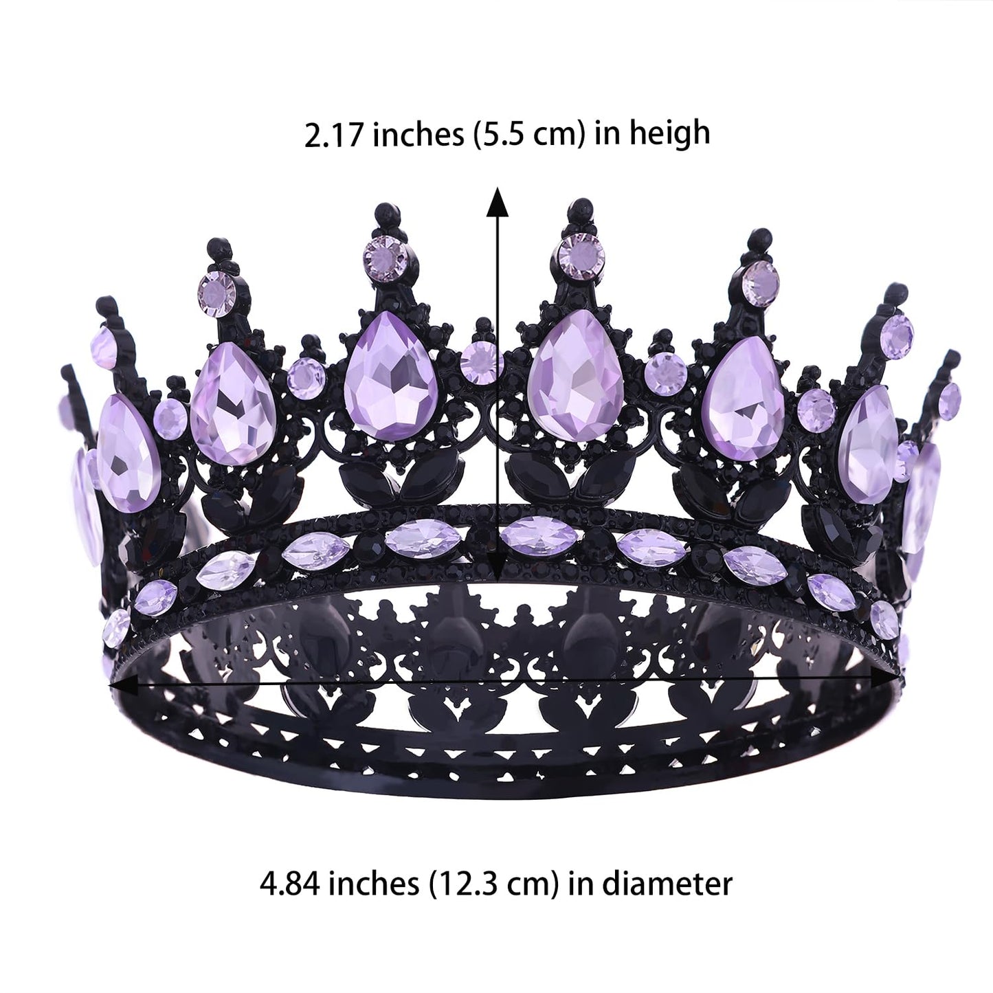 Queen Crown for Women Crystal Tiara for Girl Rhinestone Wedding Headband for Bride Hair Accessories for Costume Birthday Party Prom Gifts