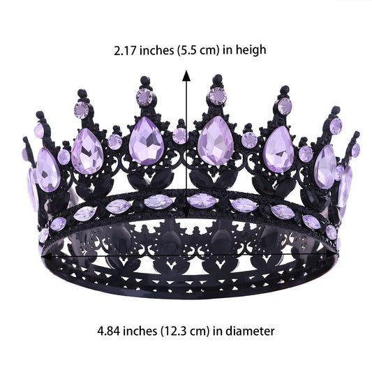 Queen Crown for Women Crystal Tiara for Girl Rhinestone Wedding Headband for Bride Hair Accessories for Costume Birthday Party Prom Gifts