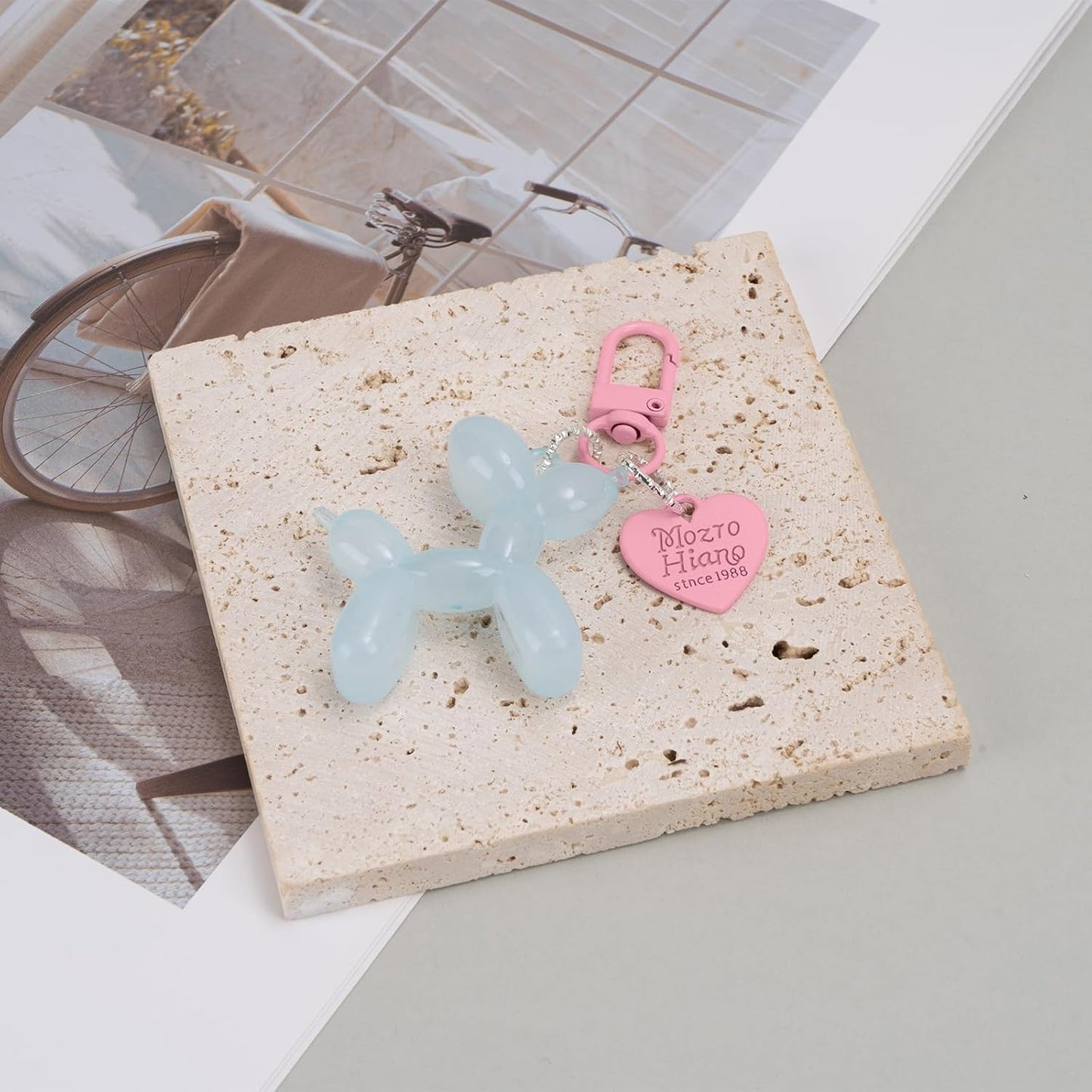 Balloon Dog Keychain Cute Bag Charm Handbag Purse Key Accessories