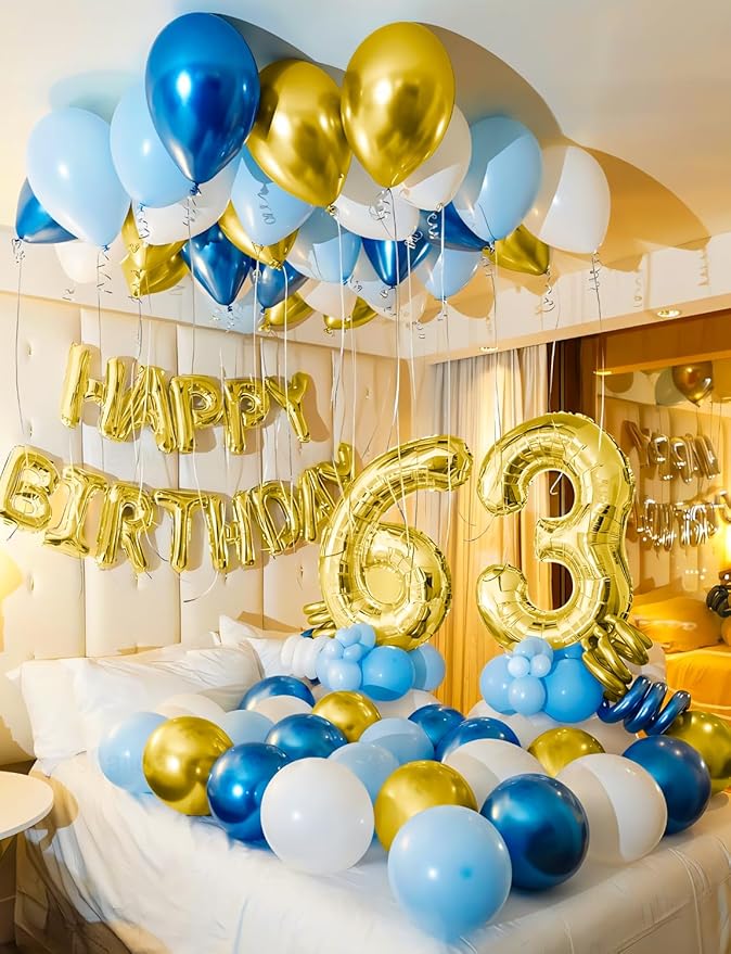 Navy Blue and Gold Balloons Garland Arch Kit, Graduation Balloon Arch Kit with Metallic Navy Blue Gold and Confetti Balloons for Graduation, Birthday, Baby Shower, Wedding,Celebration Party Decoration