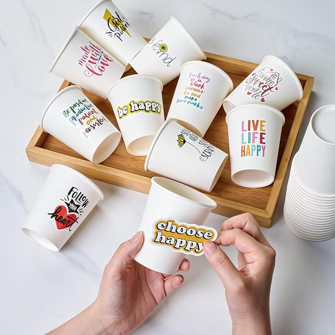 360 Count 8 oz Paper Cups, Disposable Paper Coffee Cups 8 oz,Hot Beverage Drinking Cups for Water Juice or Tea,Perfect for Office Home Party