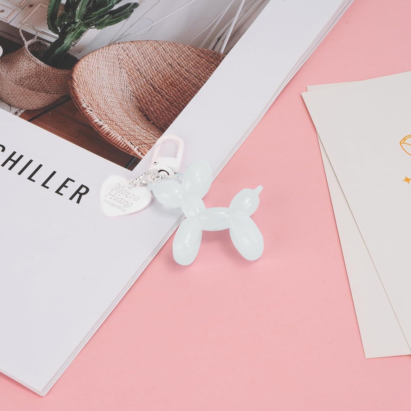 Balloon Dog Keychain Cute Bag Charm Handbag Purse Key Accessories