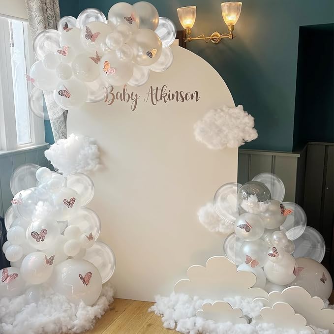 Clear Balloons 12 inch, Transparent Latex Balloons 50pcs Party Balloon for Baby Shower Wedding Bridal Shower Birthday Party Decorations
