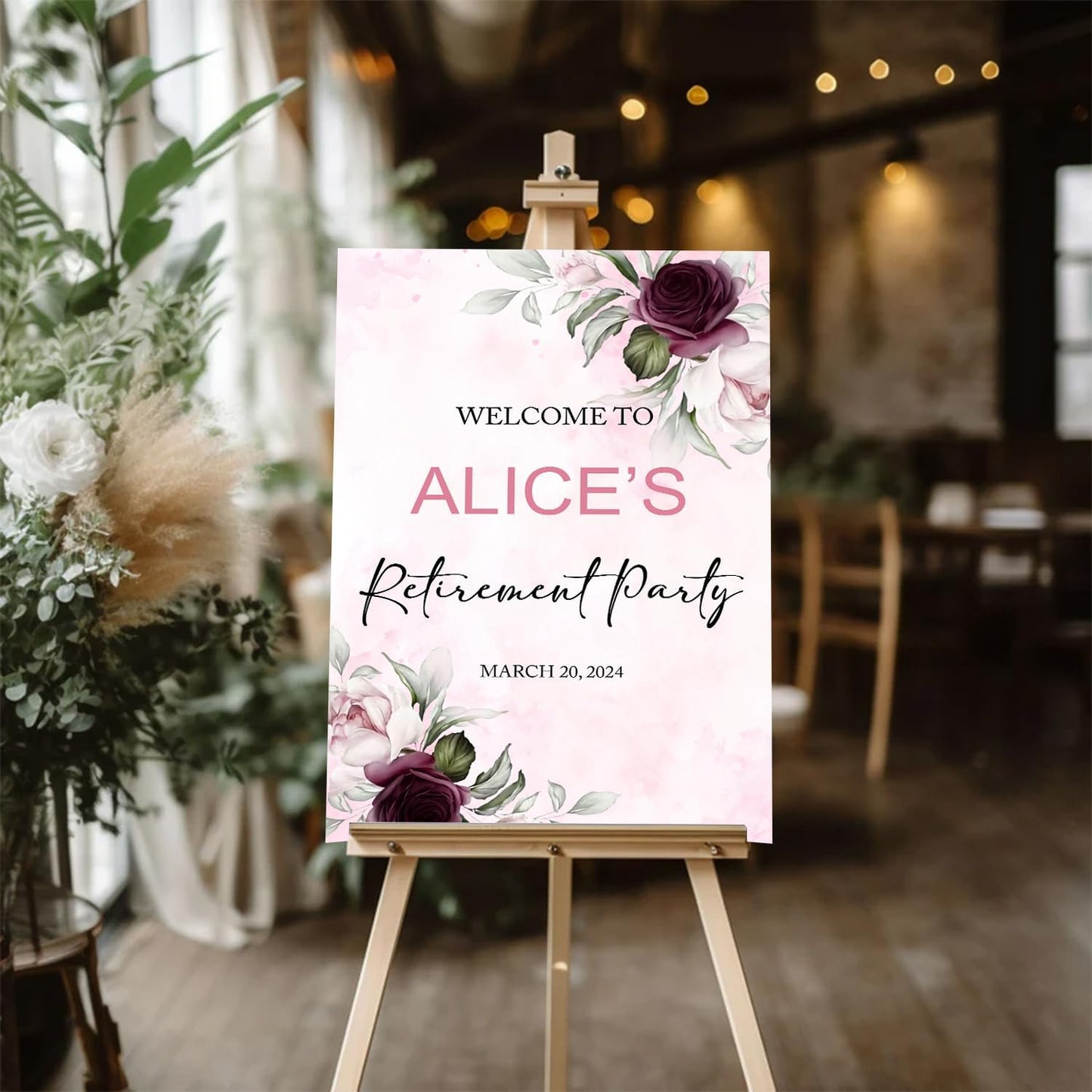Purple Retirement Party Welcome Sign, Editable Retirement Party Welcome Sign, Retirement Luncheon Welcome Sign, Retirement Welcome Sign, Retirement Celebration Party Welcome Sign