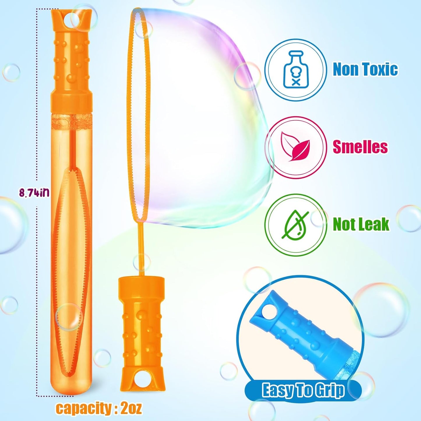 36PCS Bubble Wands for Kids,Bulk Bubble Wand for Kids Party Favor, Bubble Maker for Party Favor,Birthday,Goodie Bags, Wedding, Carnival Prizes, Summer Outdoor Toy Gifts, Assortment 6 Colors