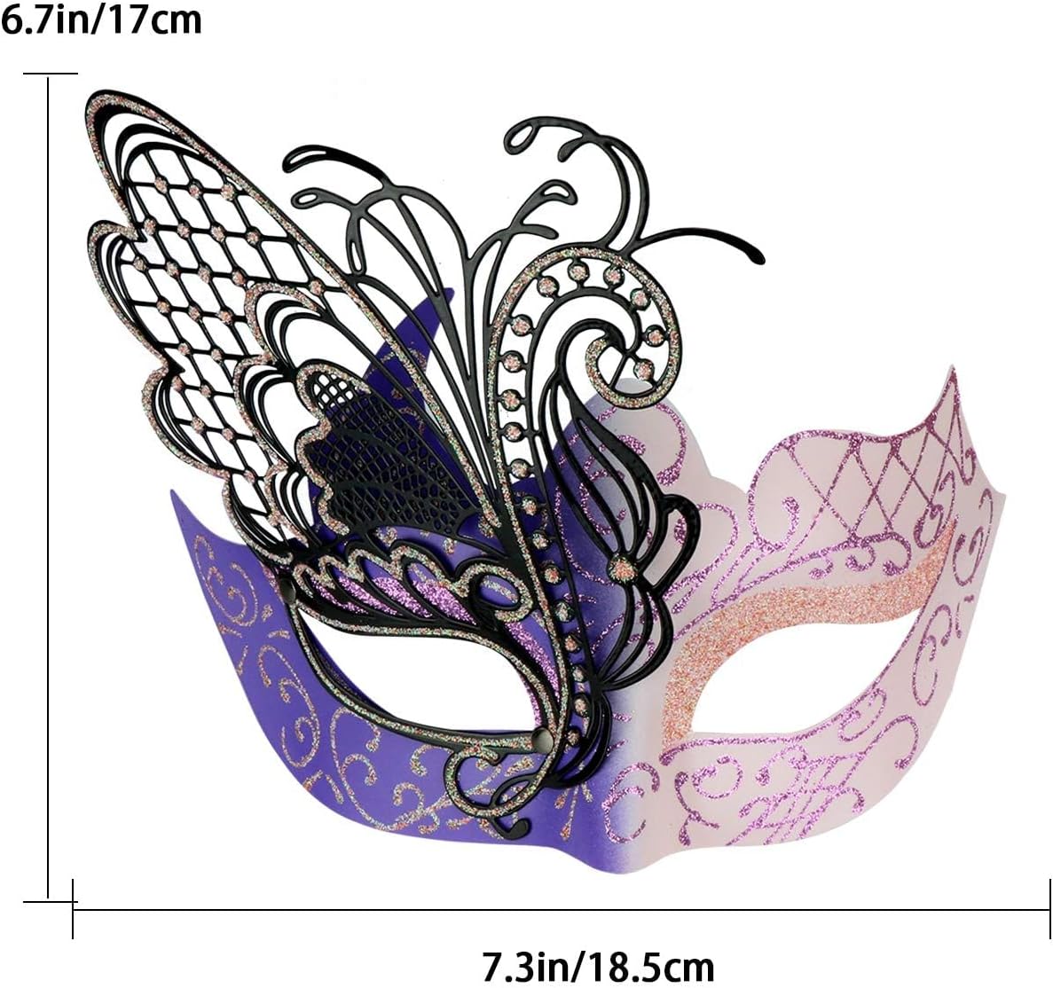 Mysterious Venetian Butterfly Lady Masquerade Halloween Party Mask Evening Prom Ball Mask Bar Costumes Accessory